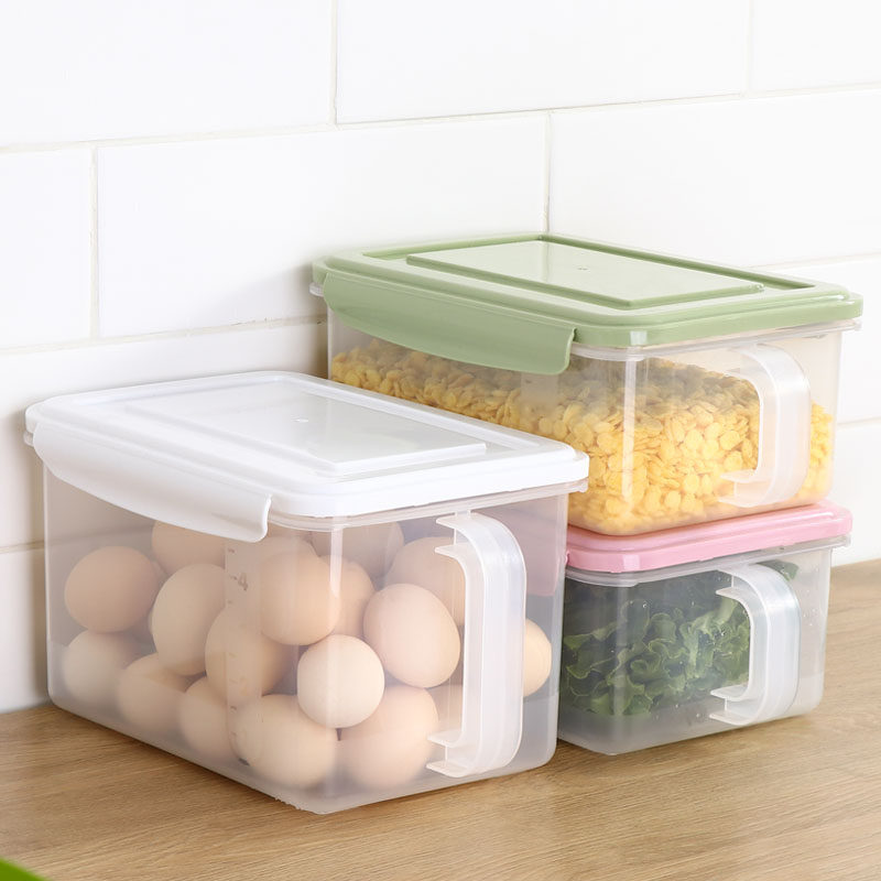 Household refrigerator storage box drawer type kitchen special egg food preservation box plastic sealed box storage box