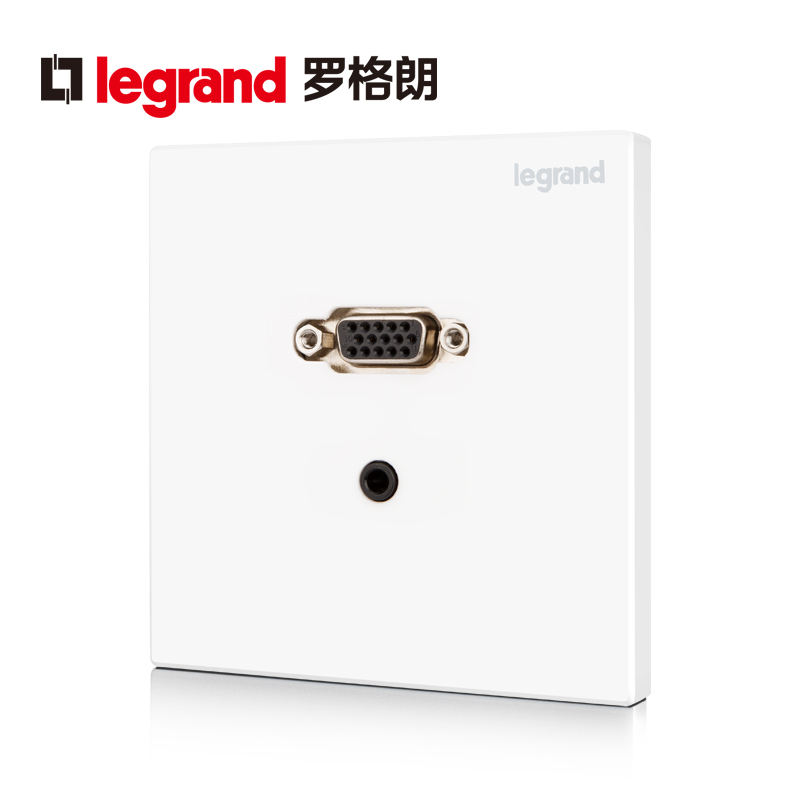 TCL Roglang Socket Panel Shidian White HD15F35 Socket Computer VGA Data Socket panel