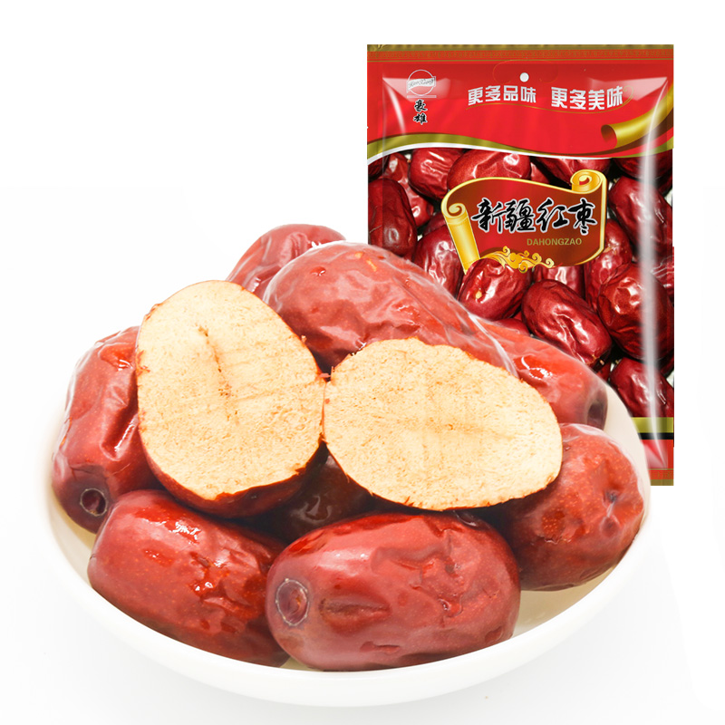 豪雄香酥新疆红枣枣干零食非即食特级若羌大枣子脆枣和田枣红枣