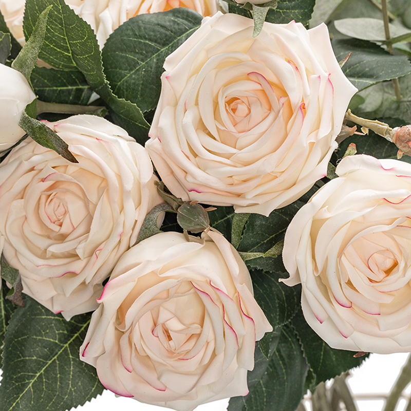 Emulated feel moisturizing rose upscale Fancy Realistic European-style Bouquet Fake Flower decoration Flower Living room flower arrangement Pendulum Piece Photography