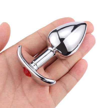 Postcourt anal plug male with outgoing invisible wearable stainless steel anal plug solid metal oversized prostate massager-Taobao