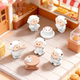 Miniature Landscape Ornaments Cartoon Cute Cake Shop Little Sheep Figurines DIY Dollhouse Decoration Accessories Desktop Small Ornaments