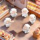 Miniature Landscape Ornaments Cartoon Cute Cake Shop Little Sheep Figurines DIY Dollhouse Decoration Accessories Desktop Small Ornaments