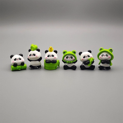 Super Cute Panda Car Ornaments, Panda Ornaments for Fish Tanks and Cars, Cute Cartoon Healing-Style Decorative Small Items