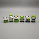 Super Cute Panda Car Ornaments, Panda Ornaments for Fish Tanks and Cars, Cute Cartoon Healing-Style Decorative Small Items