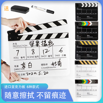 Chinese and English acrylic venue board Film card board Director playing board Shooting props Photo custom professional clapper