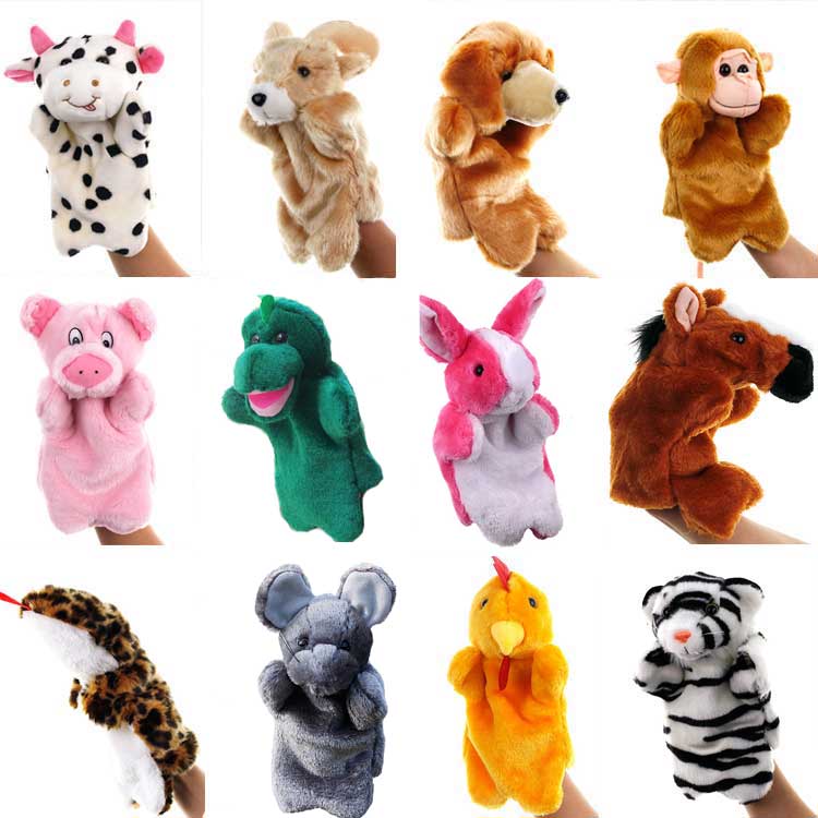 New 12 zodiac sign animal hand puppet small number twelve Fingers Puppet Kindergarten Early Teach Early Education-Taobao