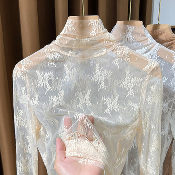 Wenxian commuter mesh lace top