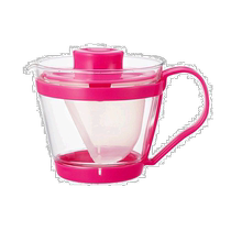 (Japanese direct mail) iwaki rock wood heat resistant glass teapot peach red 400 ml K863-P