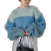 Japan direct mail (forksy) monster plush gradient short pullover sweater sweater sweater