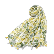 Japan Direct Mail to Europe Womens Colorful Small Tassel Shawl LCOP4107