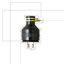 (Direct mail from Japan) Panasonic Hook Waterproof Rubber Protective Case 20A250V Black WF8220