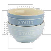 (Direct mail from Japan) Staub Ceramic Bowl Macaron Blue 12cm Salad Side Dishes Oven Cooking
