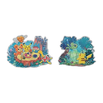 (Direct mail from Japan) Pokemon Stickers Set of 2 Forest Gift Pattern