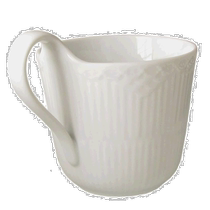 Japan direct mail RoyalCopenhagen Royal Copenhagen white embossed mug 330ml