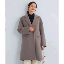 Japanese direct mail green label relaxing womens pure wool double-breasted coat fashionable and simple design