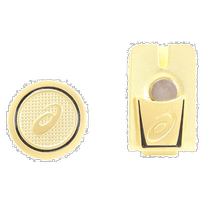 Nichiao Errand Asics Mens and Womens Tags with Pins Black F B-10646560601