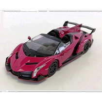 (Japan Direct Post) Bunka1 64 Microcar Lamborghini Veneno Roadster magenta