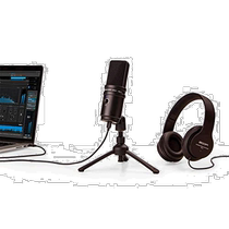 (Direct mail from Japan) Zoom Podcasting Microphone Bag Black ZUM-2PMP Desktop Headphone Stand