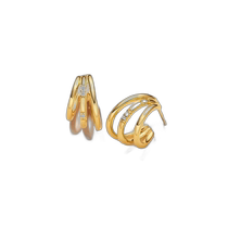 Japanese direct mail Japanese tide 4℃ cofl by ４℃ silver earrings 312424153303
