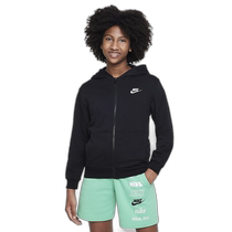 Japan direct mail NIKE club youth terry cloth full sweatshirt childrens sportswear FD3017-010