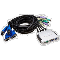 (Direct mail from Japan) Elecom KVM automatic switching function PS 2 VGA speakers 4 audio