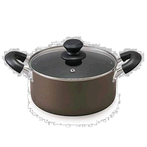 (Direct mail from Japan) Alice Oyama with lid diamond-coated double ears durable non-stick pan brown 20cm