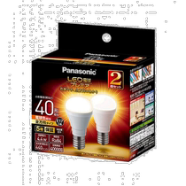 Ampoule LED Panasonic x2 17mm 40w Incandescent LDA4LGE17Z40ESW22T