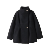 Japan Direct Mail Loulou Willoughby Womens Elegant Stand Collar Half-Length Coat Spring and Summer New Style Comfortable