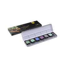 Holbein Finetech Pearl Color Water Soluble Solid Paint Set F0602