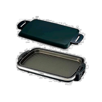 Japan Direct mail (Japanese direct mail) Elephant print electric hot baking plate width 48cm thin flat pan black EA-DF10AM