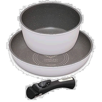 (Direct mail from Japan) Alice pot and cookware 3-piece gas stove IH special diamond-coated pot handle