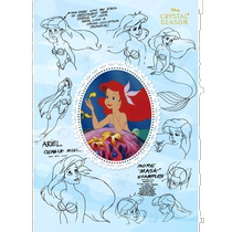 (Direct mail from Japan) Tenyo 108-piece puzzle The Little Mermaid Ariel model sheet (18 2x25 7