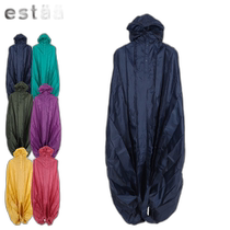 Japanese direct mail estaa raincoat poncho for men and women bicycle waterproof storage bag including compact long style lightweight