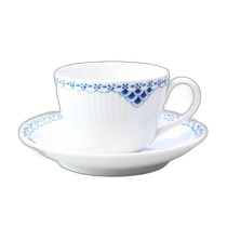 Japan direct mail RoyalCopenhagen Royal Copenhagen Princess Blue series coffee cup and saucer 200ml
