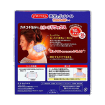 Japan Direct Mail KAO Neck Pain Steam Warming Patch Directly Sticking to Skin Type Hot Compress Patch Unscented 12 Pieces