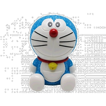 (Direct mail from Japan) DOSHISHA electronic toy battery powered luminous doll Doraemon model ornament