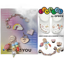 Japanese direct mail crocs shoe accessories JIBBITZ SHINE LIKE A DIAMOND 5 pieces 10