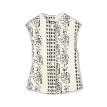 Japan direct mail DES PRES womens printed shell star fish pattern knitted vest 22074107403