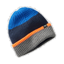 Japanese direct mail L L Bean childrens colorful striped knitted hat warm and comfortable reflective line design provided