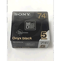 (Direct mail from Japan) Sony MD disk 74 minutes 5-piece set black 5MDW74CRB