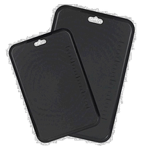 (Direct mail from Japan) BLKP Japanese prepared long charcoal cutting board dishwasher safe 2-piece set limited edition black