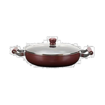 (Direct mail from Japan) Pearl Metal Two-hand shallow pan 30cm glass lid for IH HB-667