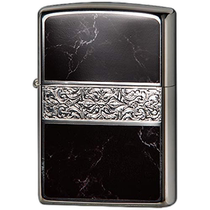 (Direct mail from Japan) Zippo lighter Arabesque double-sided engraving silver 2S-BKM