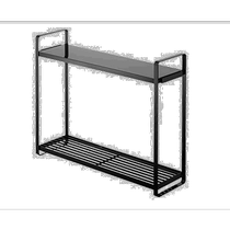 (Direct mail from Japan) Yamazaki Yamazaki rack 2-layer black 51X14X40cmTower with hook