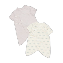 Japanese direct mail petit main childrens organic cotton one-piece underwear two-piece set 9643515