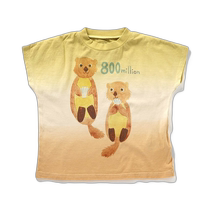 Japan direct mail BITZ childrens marine animal print T-shirt (with sticker) B207074