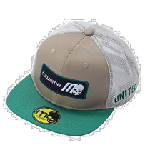 Self-operated｜Orange Blue MZ Flat Cap Mesh M Skull Box Logo Free Beige