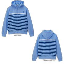 Direct mail from Japan Lecoq full sportswear (womens clothing) Helanka border printed knitted jacket womens clothing