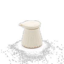 Japan Direct Mail Beauty Thick black and white seasoning pot Sauce Pot Sauce Pot Vinegar Jar